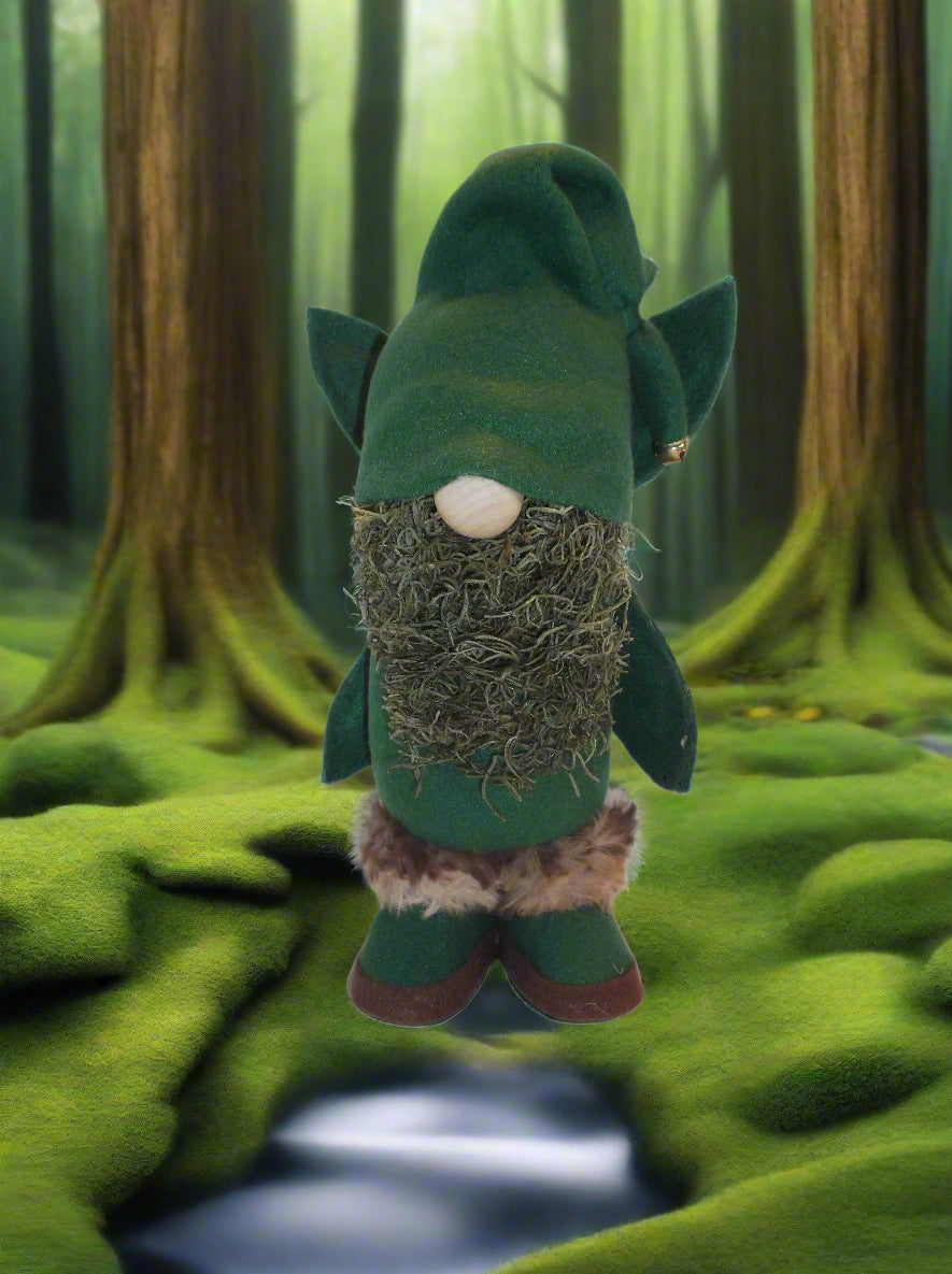 Forest Fairy Gnome with Moss Beard