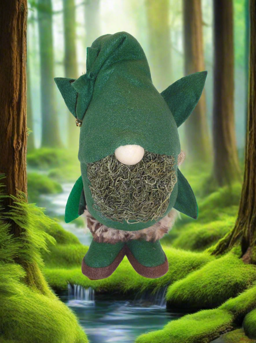 Forest Fairy Gnome with Moss Beard