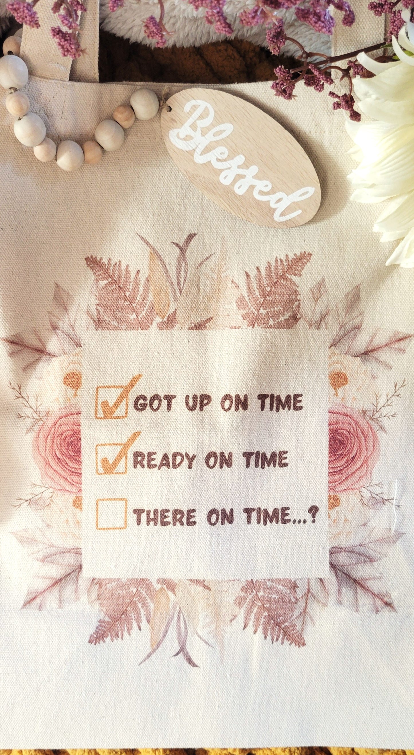 There on Time? - Canvas Tote