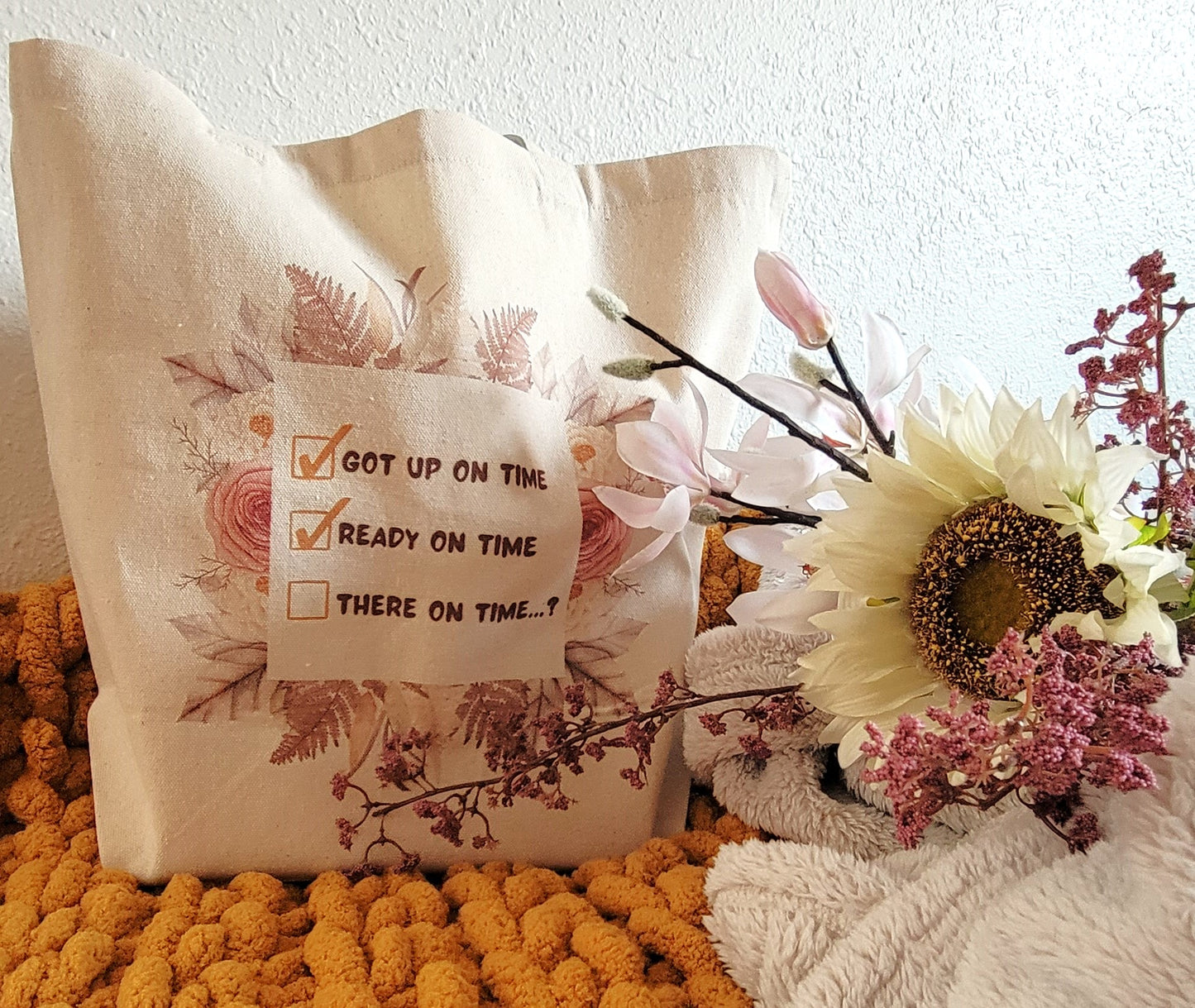 There on Time? - Canvas Tote