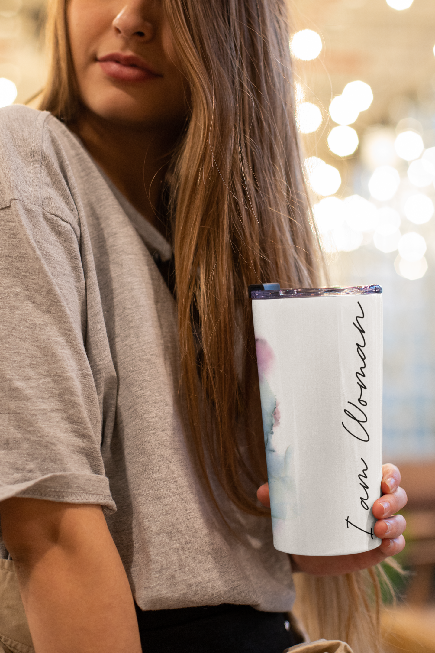 "I am Woman" Tumbler 20oz